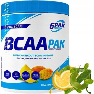 Proszek BCAA 6PAK Nutrition 400 g Kaktus-Cytryna