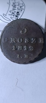 3 grosze 1812 IB, Księstwo Warszawskie