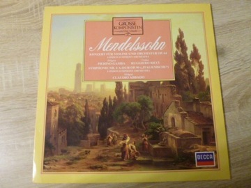 MENDELSSOHN Koncert  i Symfonia nr. 4 - Lp Decca