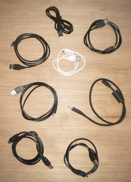 Kable mini USB 30-80 cm 8 szt