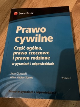 Prawo cywilne część ogólna rzeczowe i rodzinne