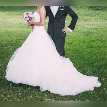 Suknia ślubna La Sposa welon bolerko księżniczka