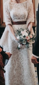 Suknia ślubna Julia Rosa, rozm38,179cm+5,5cm obcas