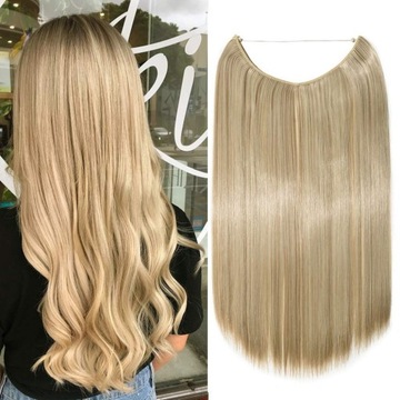 Przedłużenie włosów z taśmą 50cm blond treska