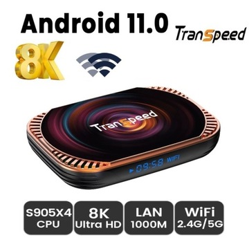 Tv Box Transpeed X4 4/64Gb S905X4 Android 11