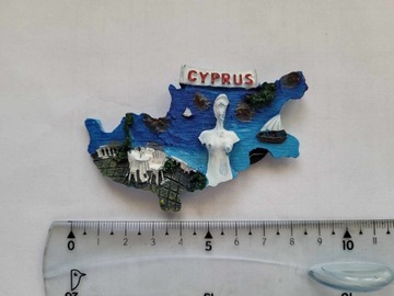 Magnes na lodówkę - 876a. CYPR Mapa