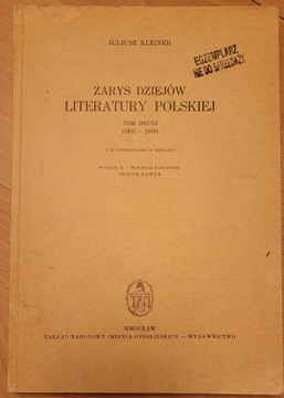 Zarys dziejów literatury polskiej Kleiner