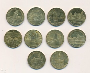 Okolicznosściowe monety 2 zł-miasta
