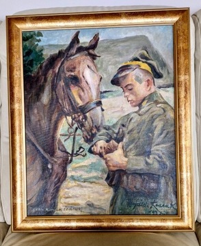 Obraz olejny 50x40 cm. Wojciech Kossak - kopia