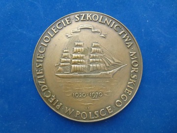 50 lat Szkolnictwa Morskiego br. pat. fi 70mm