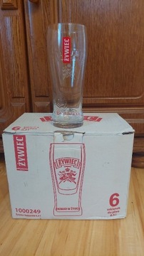 Żywiec Szklanki Pokale Do Piwa 300 ml 6 Sztuk Nowe