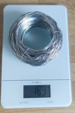 Drut aluminiowy 1mm, 99,95%, 92 metry