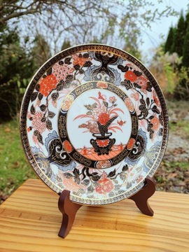 Wyjątkowy japoński talerz - Saji - 19,5 cm