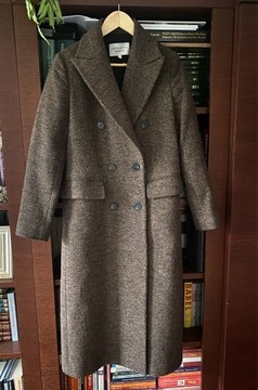 Massimo Dutti płaszcz wełniany XS