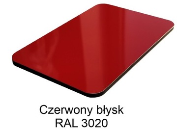 płyta kompozytowa dibond 3mm Czerwony błyskRAL8015