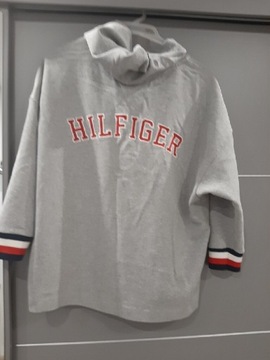 Bluza Tommy Hilfiger szara z nadrukiem Holandia   