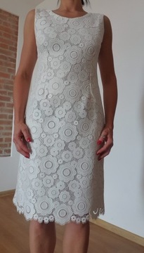Sukienka haftowana LOV.LI r.38 biała