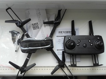 Dron składany E99pro, z 2xkamerą i podglądem na sm