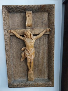 Rzeźba -Jezus na krzyżu