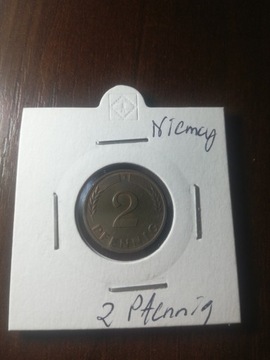 2 PFENNIG Niemcy 1967r F