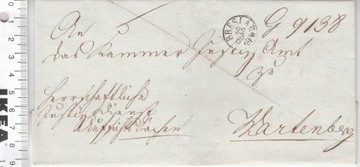 Niemcy BRESLAU koperta list z 1833 roku