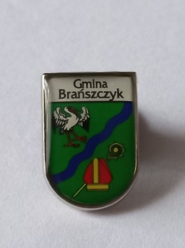 Herb gmina Brańszczyk przypinka pin odznaka wpinka