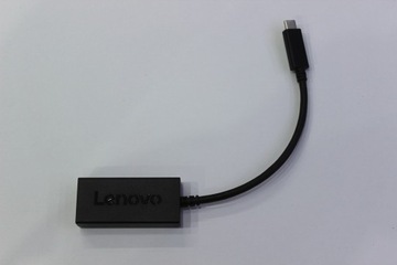 Lenovo 4X90M42956 przejściówka USB-C VGA Czarny