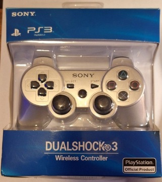 PAD sony playstation3 DUALSHOCK PS3 srebrny silver