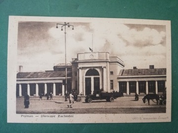 Poznań - Dworzec Zachodni obieg auto 1949