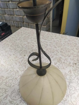 lampa stylizowana pojedyncza w kolorze miedzi 