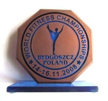 Medal plakiet Mistrzostwa Świata Fitness Bydgoszcz