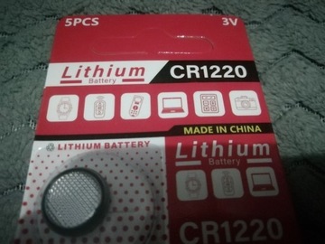 Bateria litowa CR1220 3V blister 5 szt