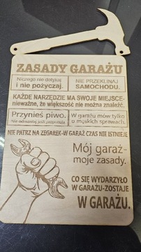 Zasady garażu  sklejka 3mm