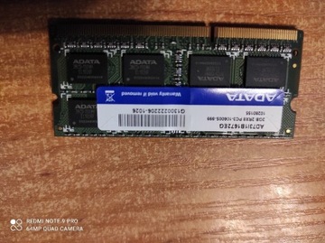 Pamięć RAM DDR3 adata 2gb pc3