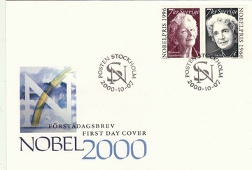 Szwecja 2000 - Szymborska, Mi 2020 na FDC, Słania