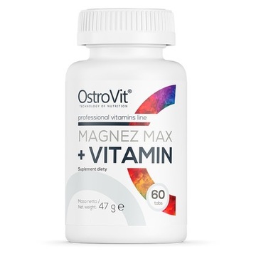 OstroVit Magnez MAX + Vitamin 60 tabletek