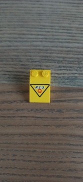 LEGO 3298pb024 skos, dachówka 33 3x2 nadruk RES Q