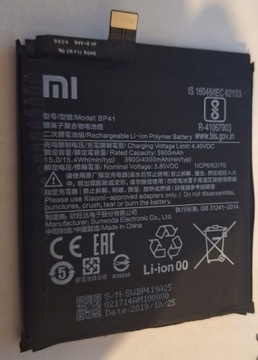 Bateria BP41 4000mAh do Xiaomi MI 9T