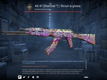 AK-47 (StatTrak) Strzał w głowę | Factory New