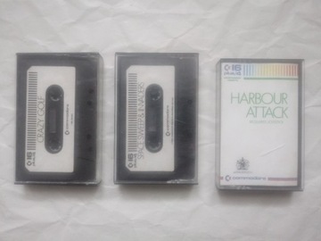 Trzy kasety Commodore 16/C116/Plus4.