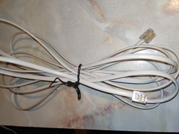 Kabel przewód telefoniczny RJ11 6P4C 4 żyłowy-10 m