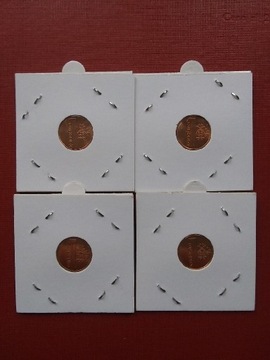 Monety Białoruś 1 kopiejka 2009 r. 4 sztuki