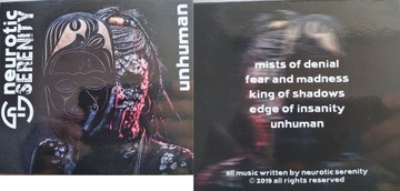 Neurotic Serenity - "Unhuman" CD