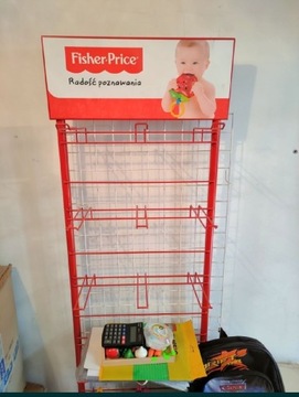 Stojak firmy Fisher Price metalowy na zabawki