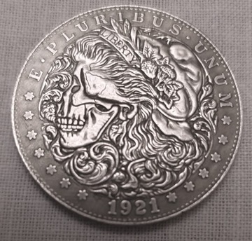 1 Dolar USA ,Morgan Dolar,1921,Hobo Nickel ,KOPIA 