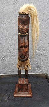 Rzeźba afrykańska, afrykańska kobieta, drewno egzotyczne, figurka średnia. 