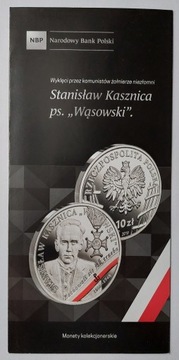 Folder 10 zł 2019 - Stanisław Kasznica ps.Wąsowski