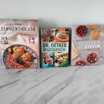 3 x książki kucharskie w jezyku niemieckim