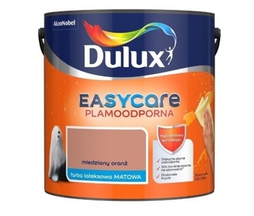 Farba lateksowa Dulux Easycare miedziany oranż 