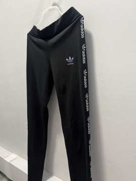 Adidas Legginsy Lycra Damskie Dziewczęce S 36 